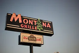 Montana Grille and Lunch Pail neon sign